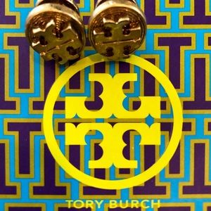 Tory Burch Golden Livia Studs Earrings